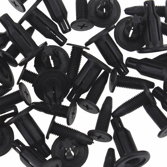 100 Push Rivet Front Rear Bumper Retainer Clips for Honda 10mm Hole Fastener