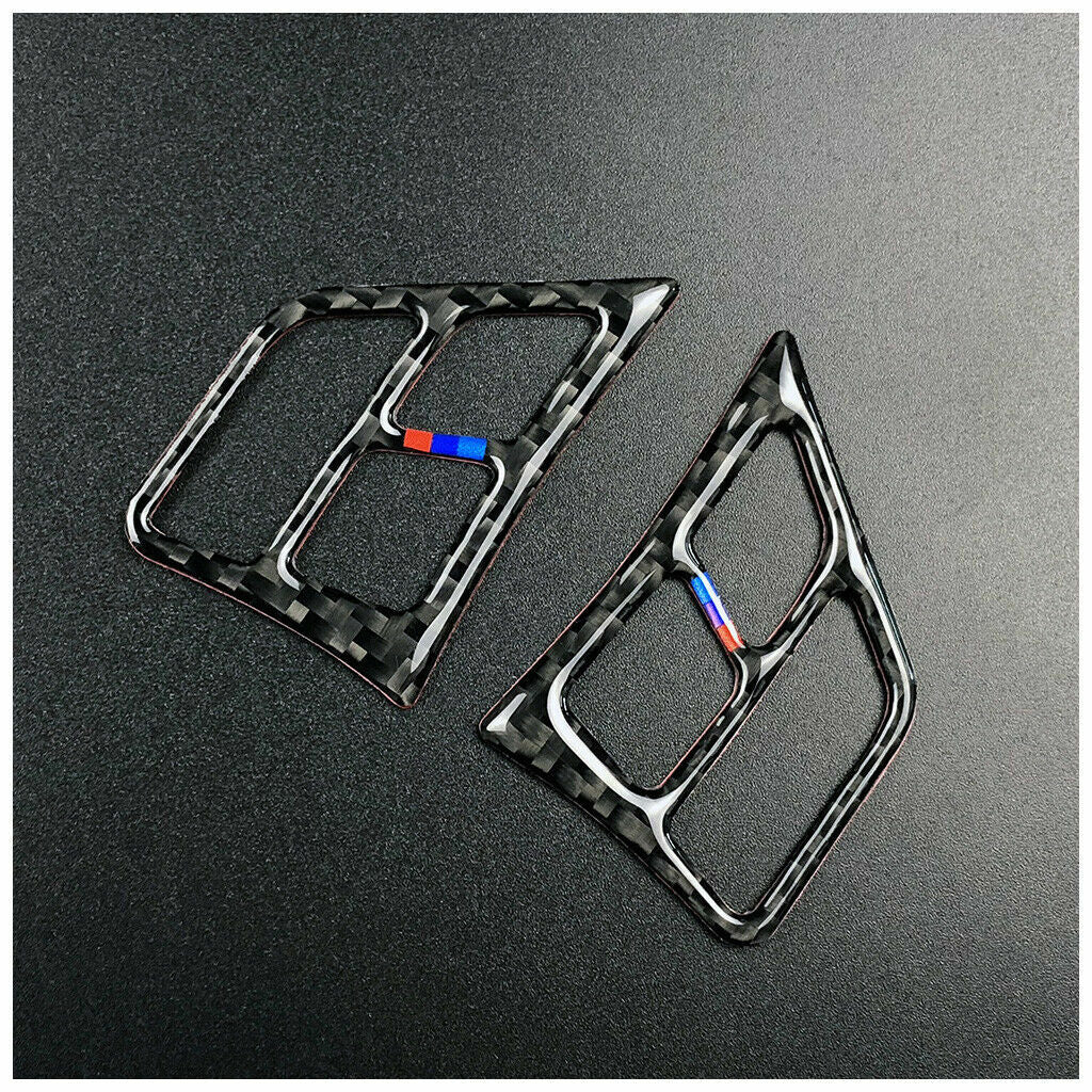 for BMW E90 3SERIES Car Carbon Fiber Steering wheel Button Stickers Trim Cover