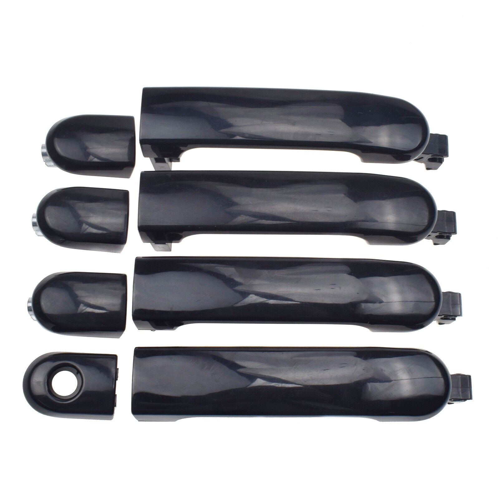 4Pcs Outside Door Handle Set Front Rear Left Right for 2007-2012 for Nissan Versa
