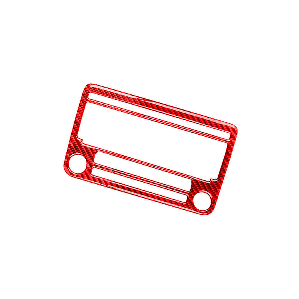 Red Carbon Fiber Radio Without Navigation Trim for Volkswagen for Jetta Sedan 11-14
