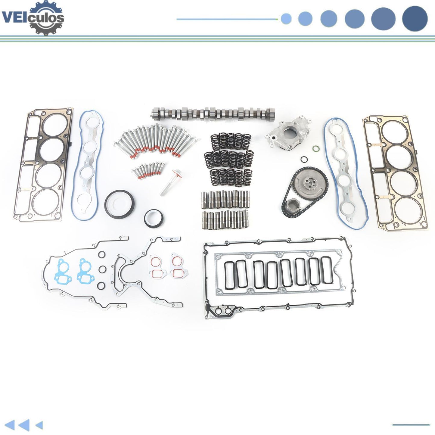 Stage 2 Cam Lifters Gasket Set For 99-06 for Chevy Silverado 1500 5.3L E1840P M295