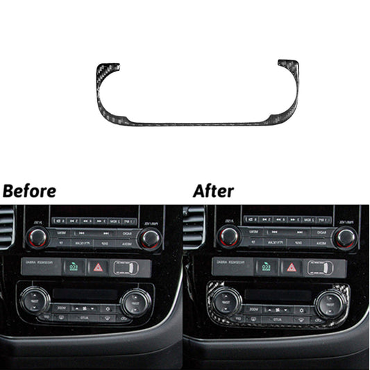 Carbon Fiber Climate Control Buttons Trim for Mitsubishi Outlander 2014-2016