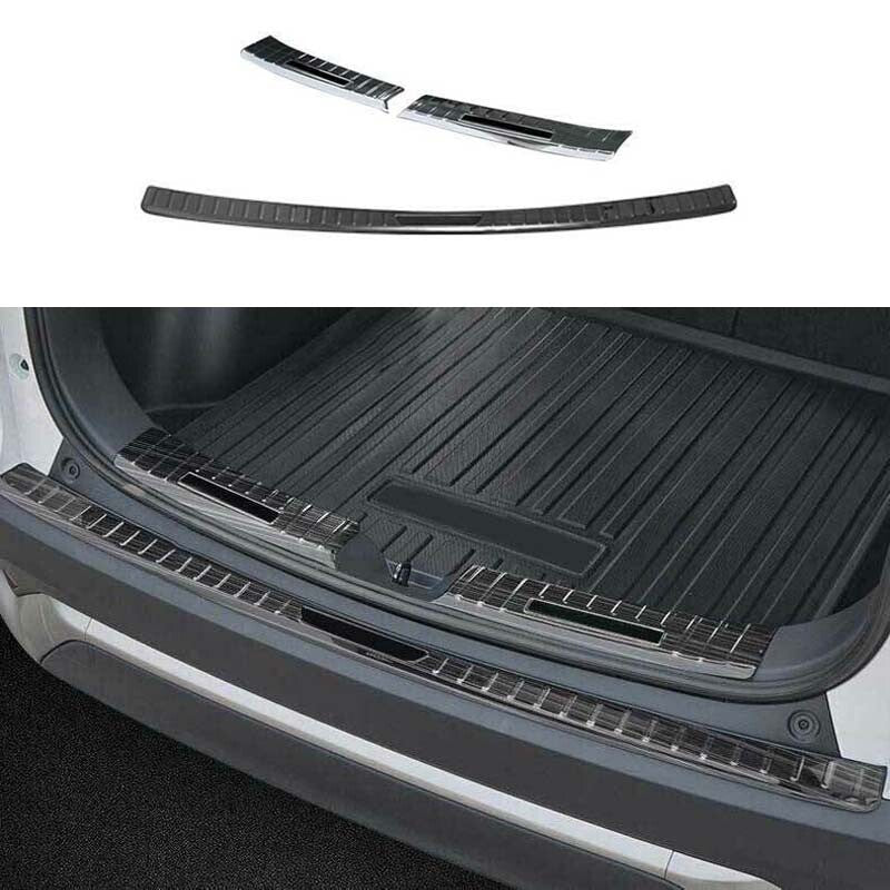 Black for Toyota for Corolla Cross Rear Bumper Sill Plate Trim 2022-2023 Titanium