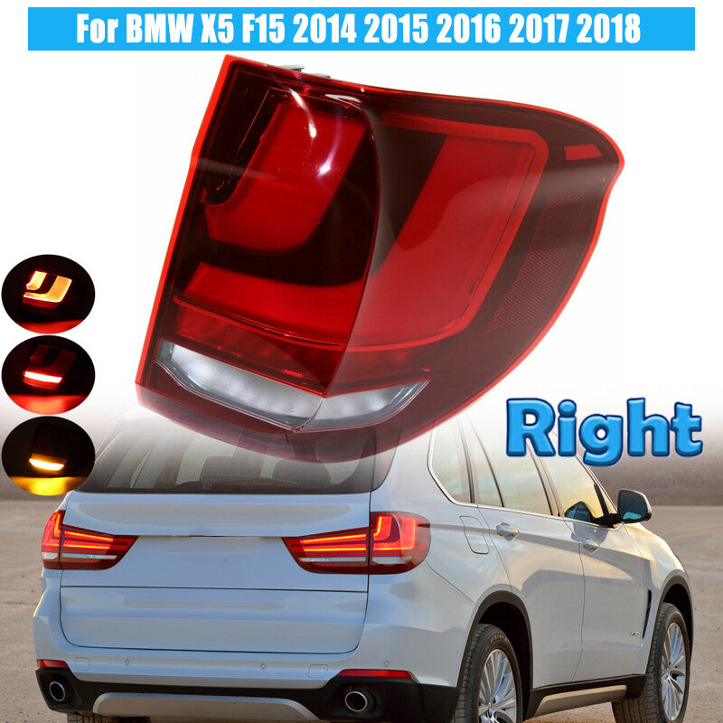 Right Outside LED Tail Light Rear Brake Stop Lamp for BMW X5 F15 2014-2018