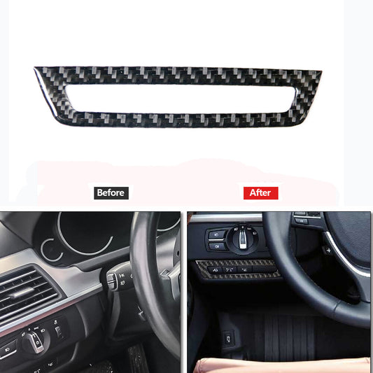 Carbon fiber light control panel for BMW 6 Series F12 F13 2011-2018