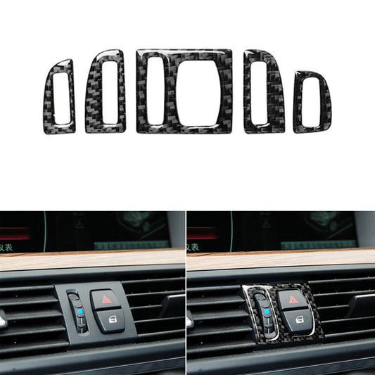 Carbon fiber air conditioning panel bezel for BMW 5 Series F10 F07 2011-2017