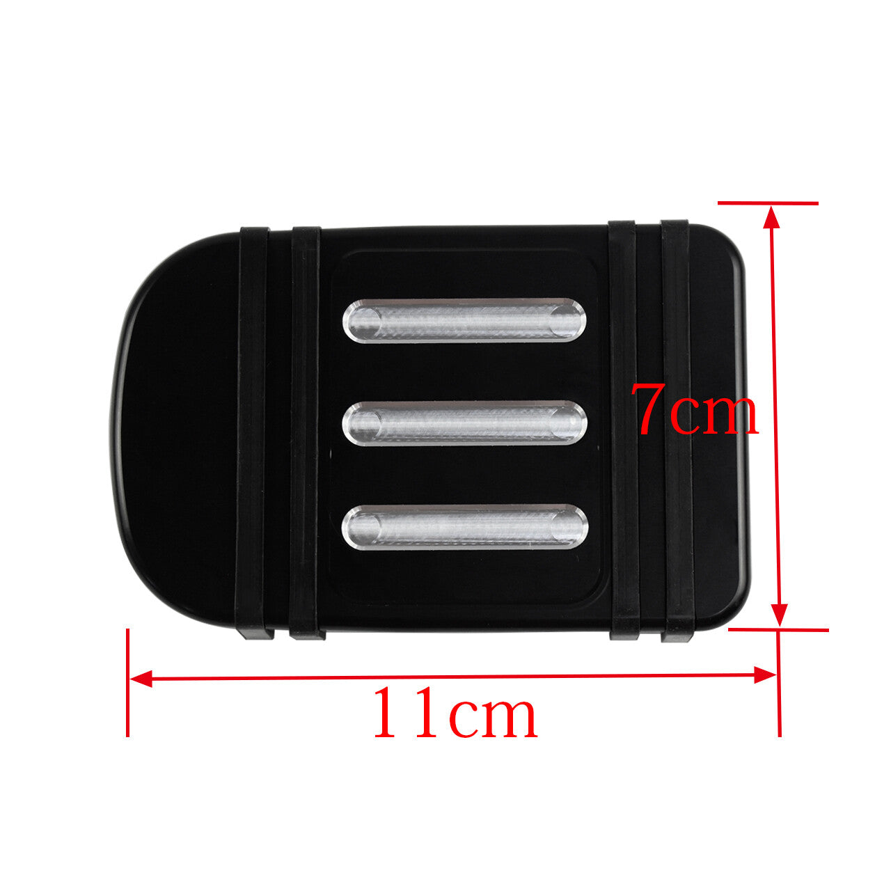 Black CNC Brake Pedal Pad Cover for Harley Touring Electra Street Glide Softail