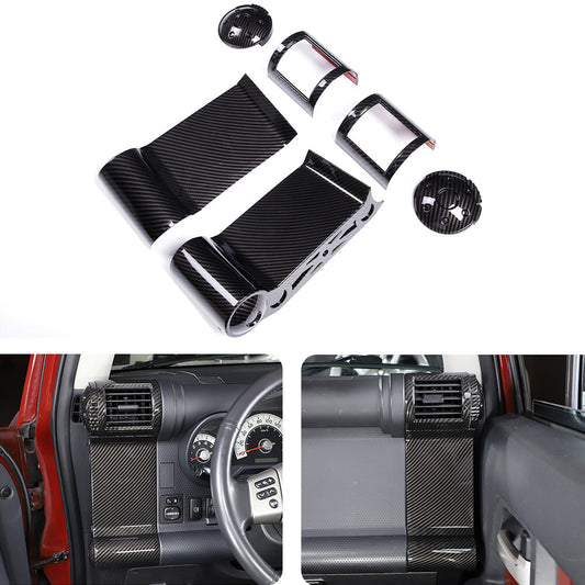 Carbon fiber colored rear air vent socket frame trim for BMW 3 Series 4 3GT F30