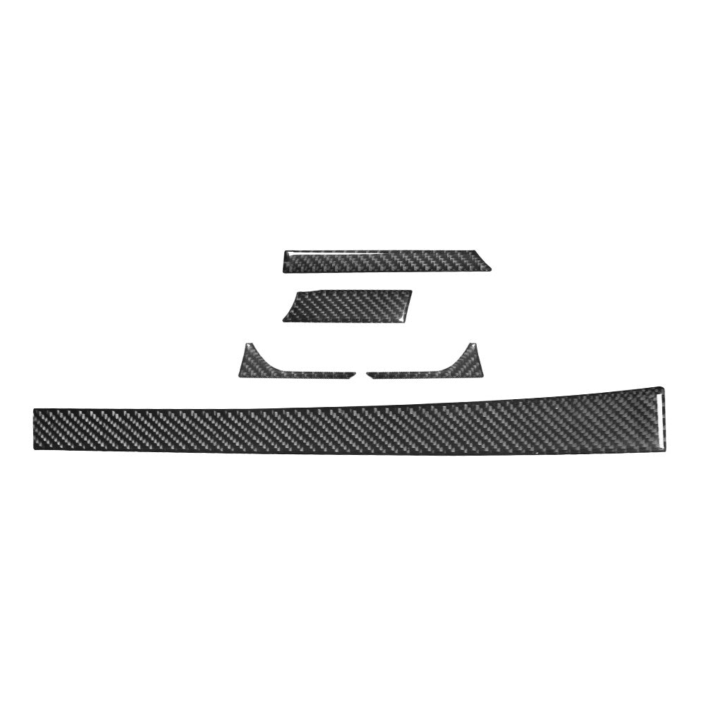 5Pcs Nevigation Lower Panel Trim Strip Carbon Fiber for Chevy Camaro 2016-2018