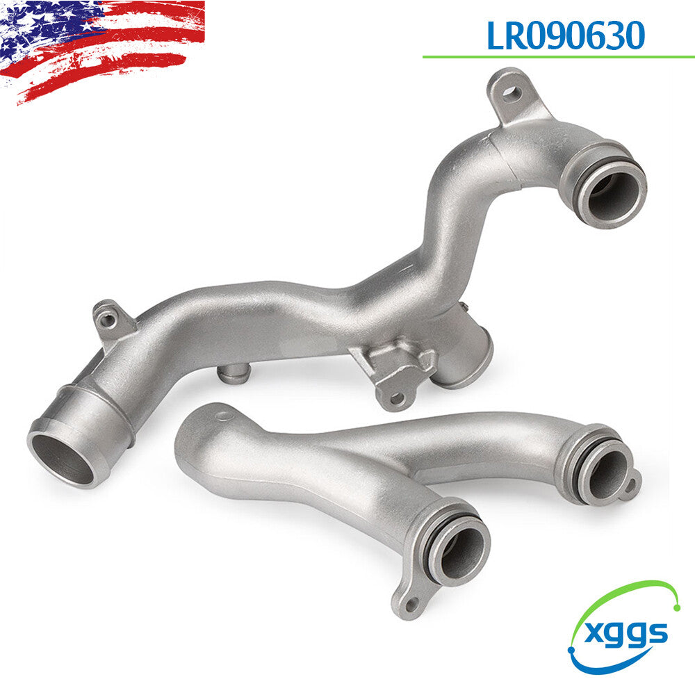 2X Water Pipe Coolant Pipe Upgrade Kit for Jaguar for Land Rover LR092992 + LR090630