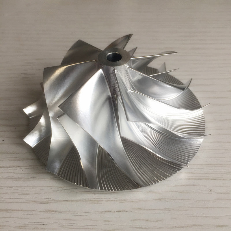 T04S 62.30/86.15 mm 7+7 blade high-performance turbine blank compressor wheel