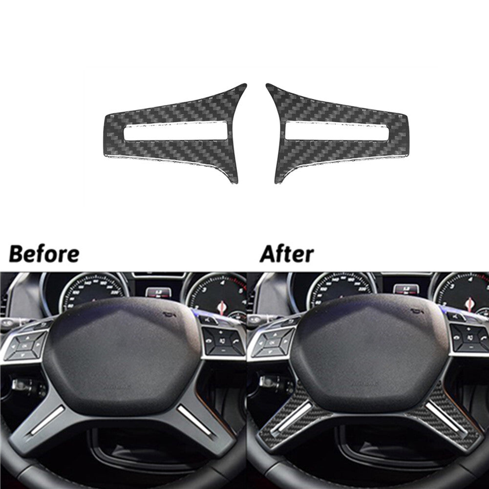 Carbon Fiber Steering Wheel Chin Cover Trim for Mercedes G-Class 2013-2018