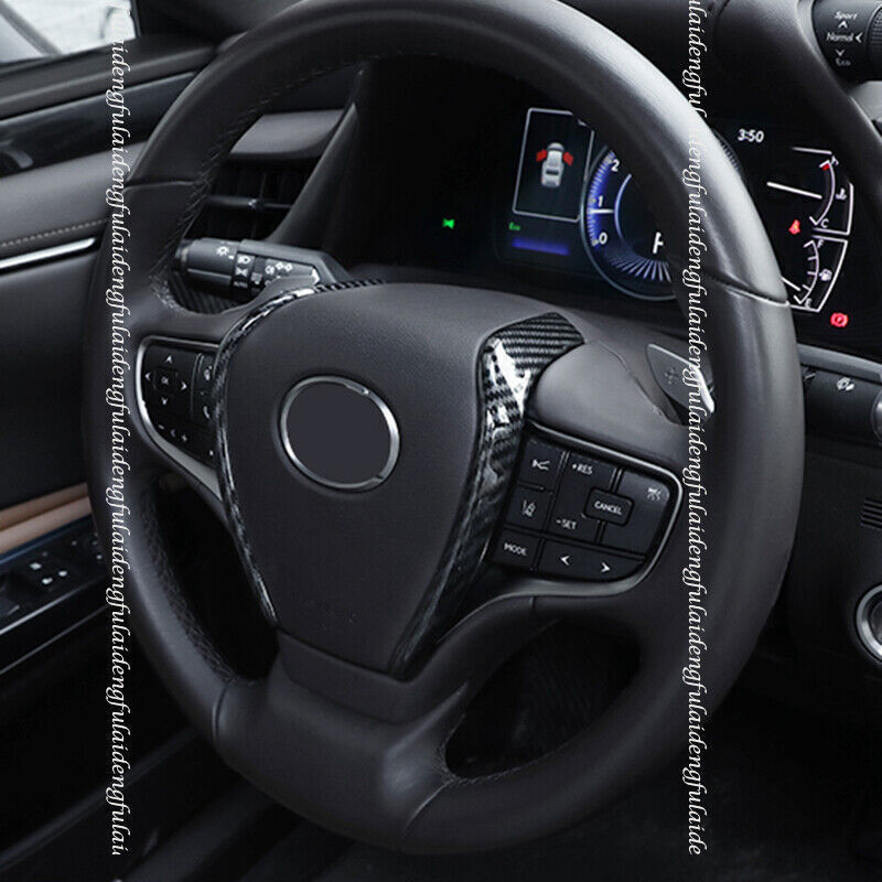 for Lexus ES350/300h/250 2019-23 Carbon fiber Steering Wheel button Frame cover