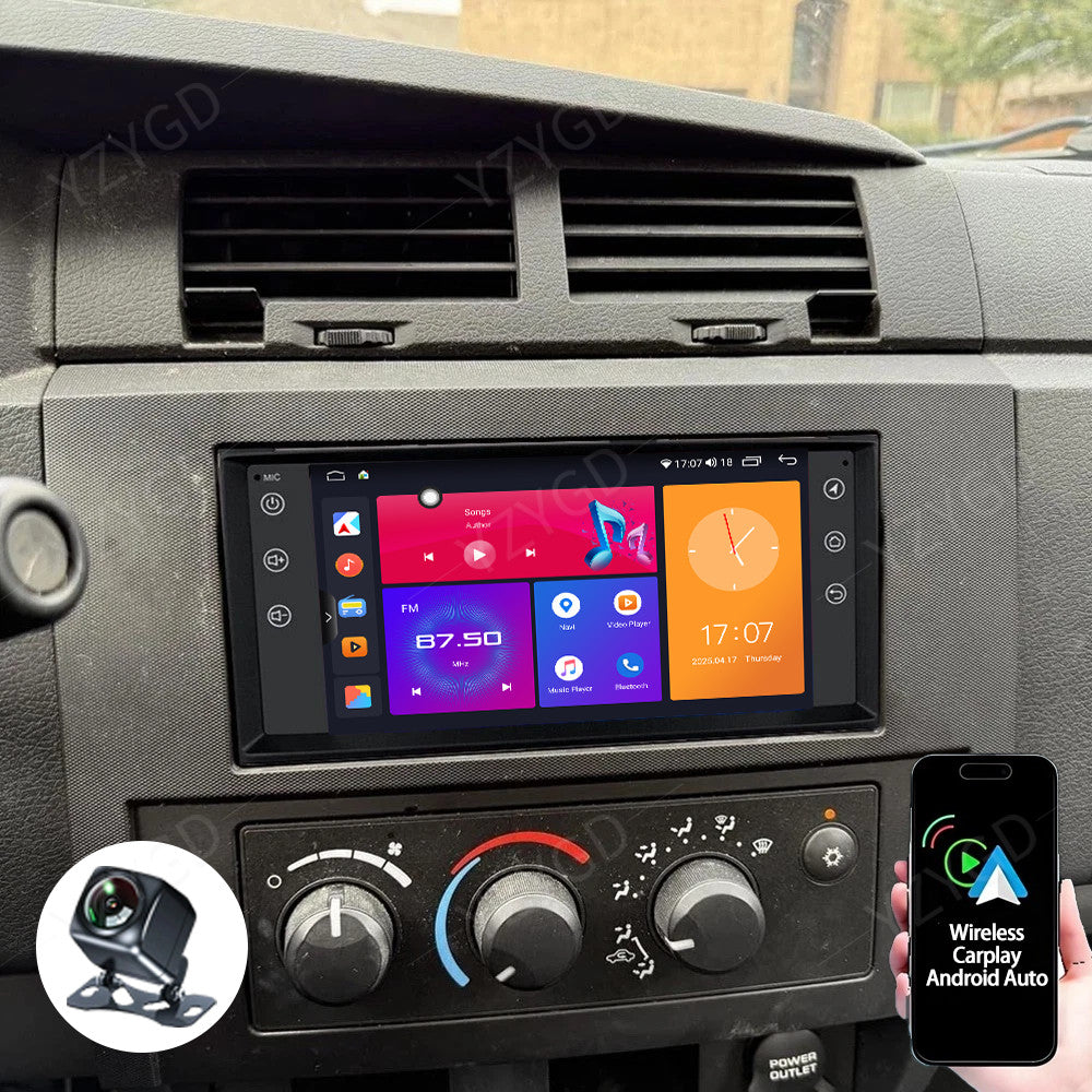 7Android 14 Carplay for Dodge Dakota 2005-2011 Car Stereo Radio GPS Navi Wifi
