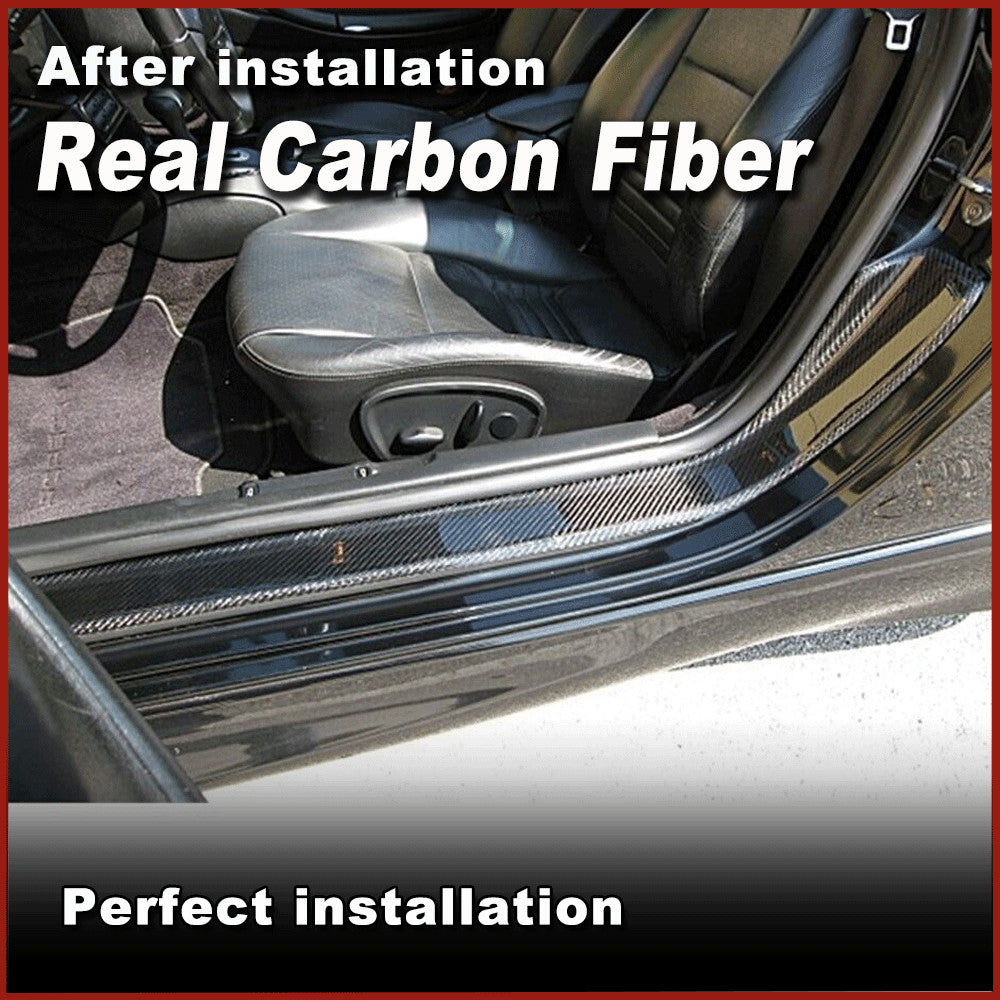 for Porsche 911 997 Carrera 2005-11 Dry Carbon Door Sills Threshold Panels Cover