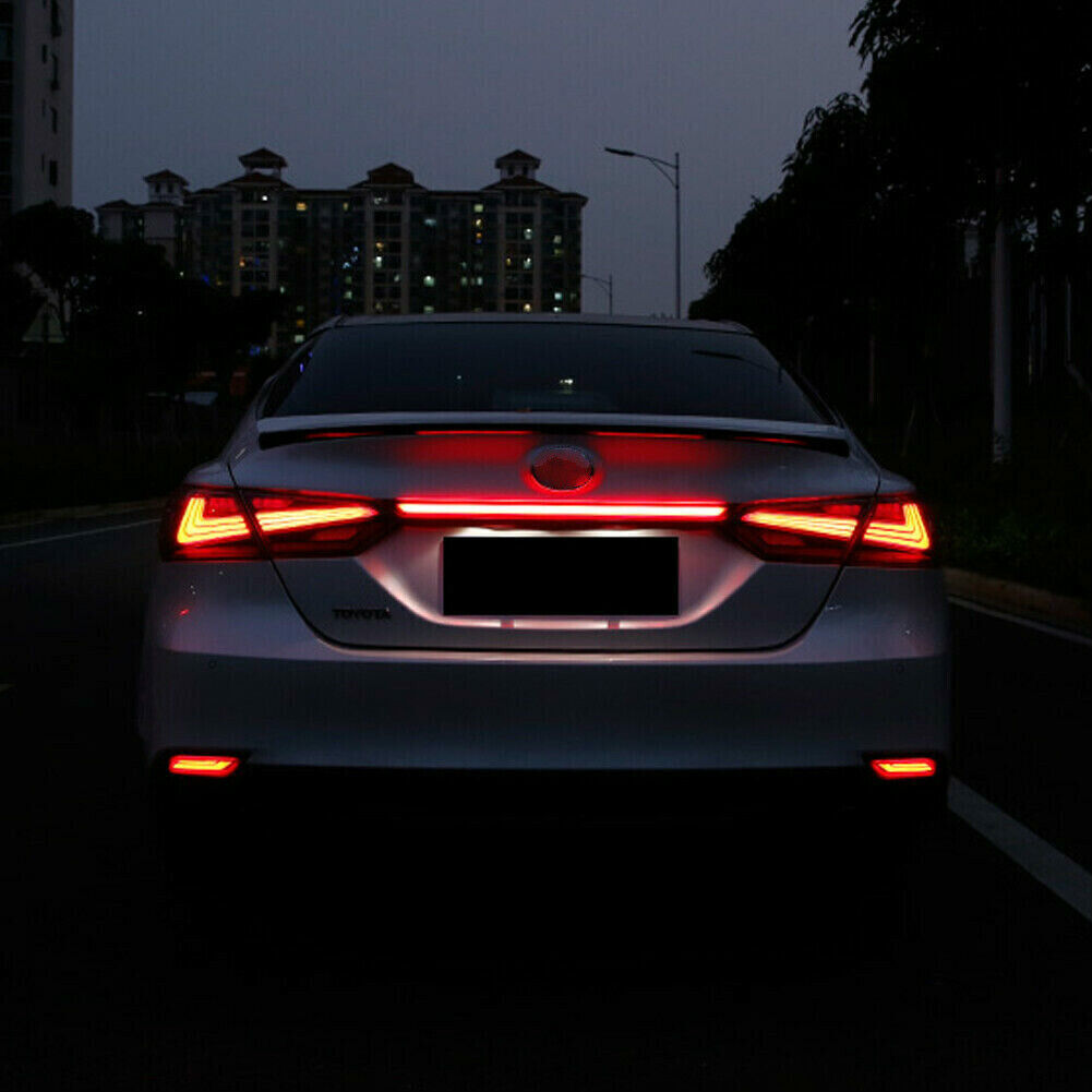 Red LED Rear Door Trunk Tail/Brake Light Molding Kit for Toyota for Camry 2021-2023