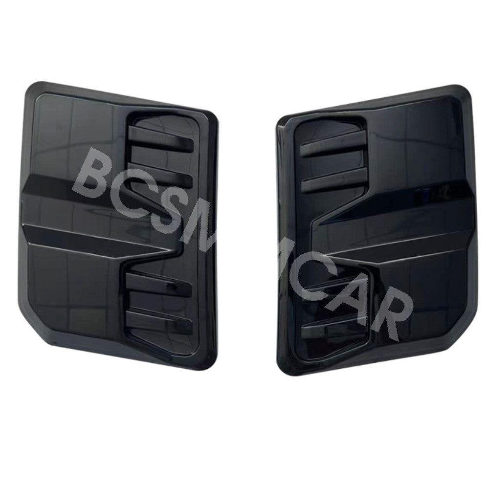 Engine Hood Fake Air Outlet Vent Waterproof Trim Glossy Black Car Accessories