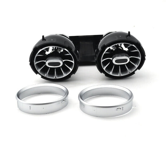 2x Rear Turbo air ac vent purifier for Mercedes-Benz E class W213 2016-2021