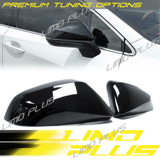 Glossy black side mirror cap replacement parts for Lexus NX RX 2015-2021