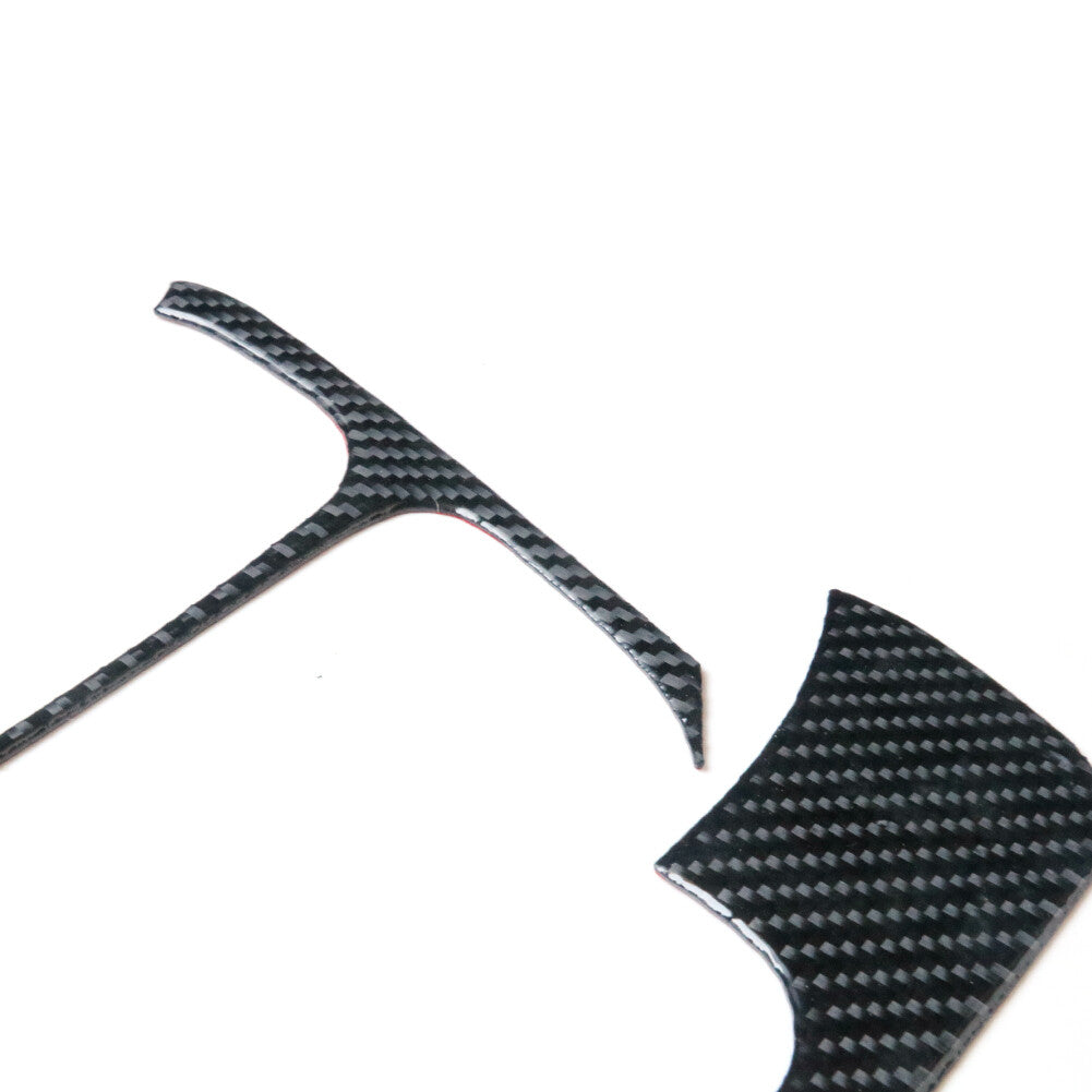 2X Carbon Fiber Speedmeter Below Frame Trim Cover Fit for Honda for Civic Coupe