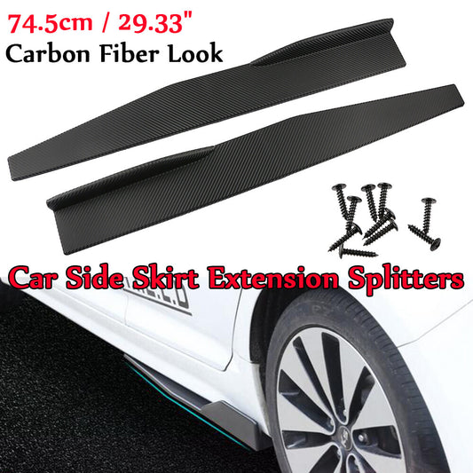 30-inch GM side skirt rocker split diffuser airfoil carbon fiber