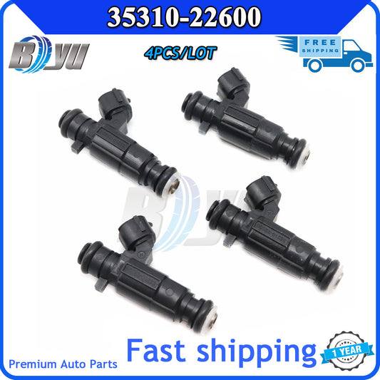 new 4-piece fuel injector kit for Hyundai Accent 00-05 1.5L 1.6L I4 35310-22600