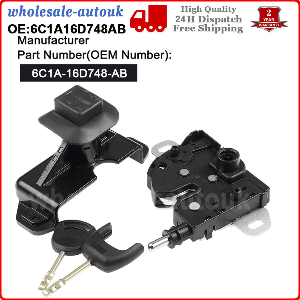 Bonnet Lock Latch Set Complete With 2Keys 4956236 for Ford Transit Mk7 2006-2016