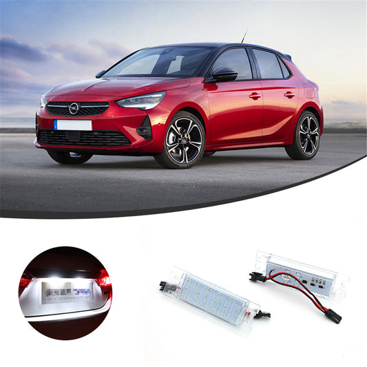 2Pcs Fit for Opel Astra H Corasa C D Insignia Car LED License Plate Lights Lamps