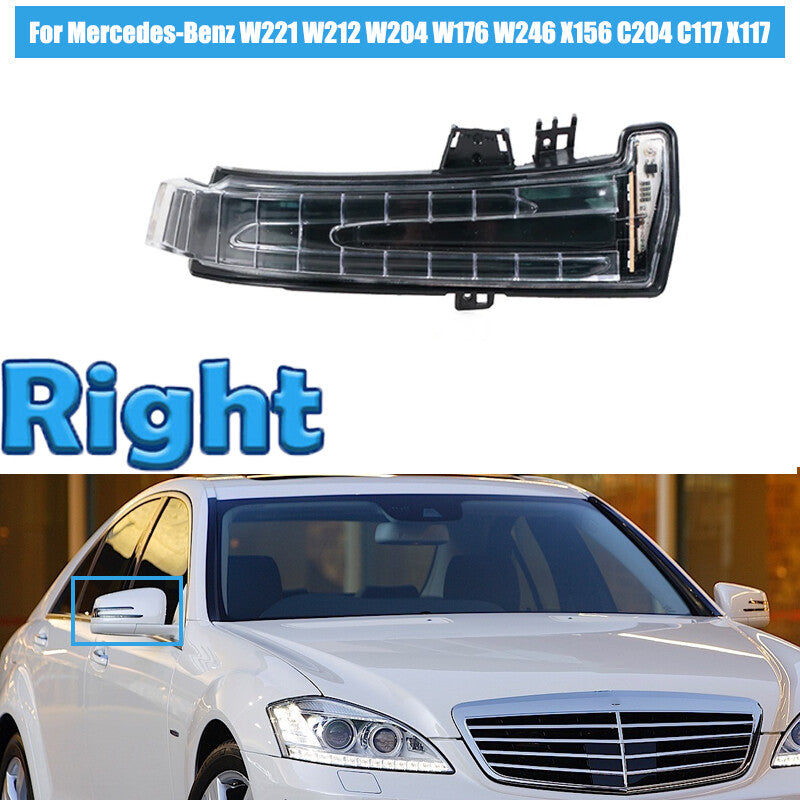 Right Rear View Side Mirror Turn Signal Light Lamp for Mercedes-Benz W221 W212