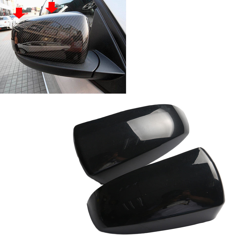 Pair Left Right Door Wing Rearview Mirror Cover Cap for BMW for X5 X6 E70 2006-13