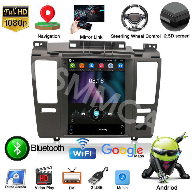 9.7IN Car Stereo Radio Touch Screen BT WIFI Fit for Nissan Tiida Versa 2004-2011
