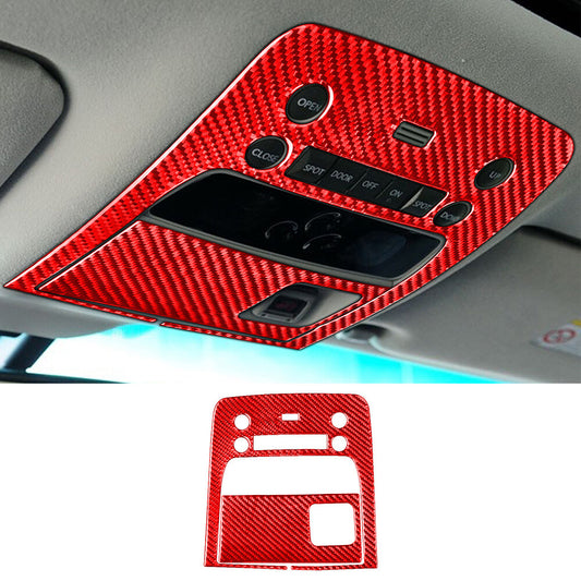 Fit For Luxus GS 2006-2011 Red Carbon Fiber Inner Front Reading Light Panel Trim