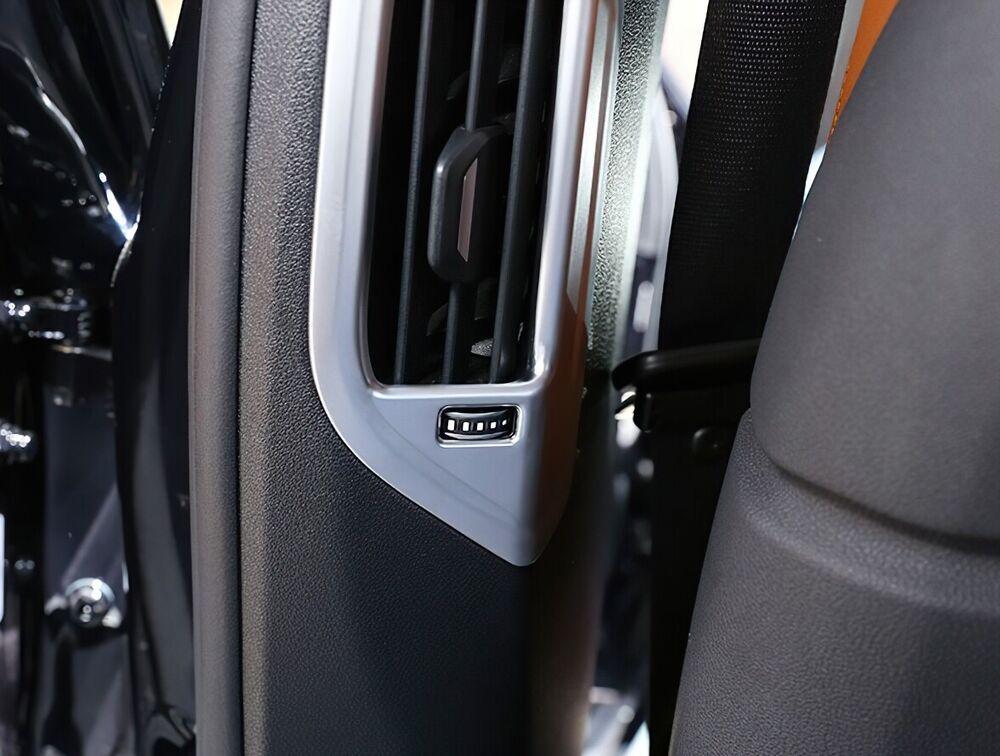 for BMW X5 X7 G05 G07 2019-23 Silver B Pillar Air Outlet vent Frame Cover Trim2