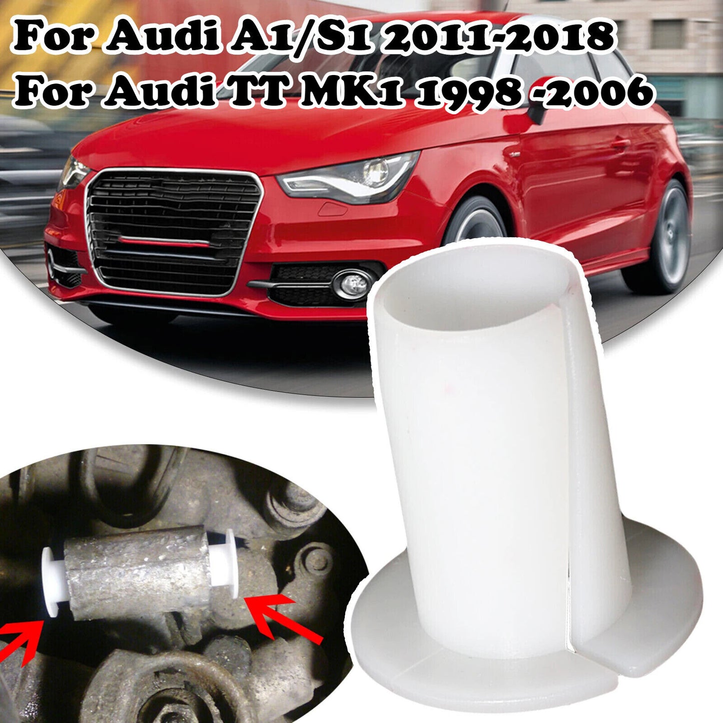 2Pcs for Audi TT MK1 A1/S1 A2 Gear Selector Shifter Control Bearing Bushing