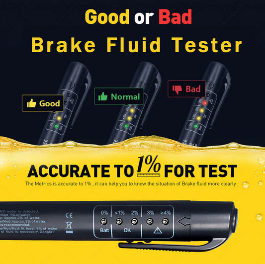 Automotive brake fluid tester diagnostic tool 5 LED pen for oil quality testing suitable for Chevrolet