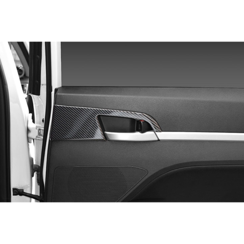 for Hyundai for Elantra 2017-2020 Carbon Style Inner Door Handle Molding Cover Trims