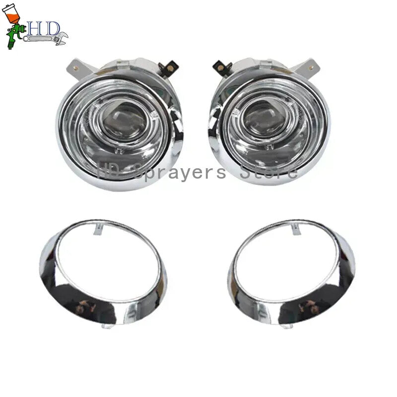 The front bumper, fog lights, and chrome bezel package is suitable for 2001-2004 for Hyundai Terracan 2.5 and 3.5 models.