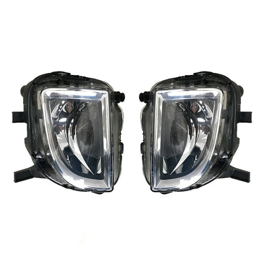 Suitable for Volkswagen for Golf Mk6 GTI GTD 2009 - 2013, dual front bumper fog lights with bubbles.
