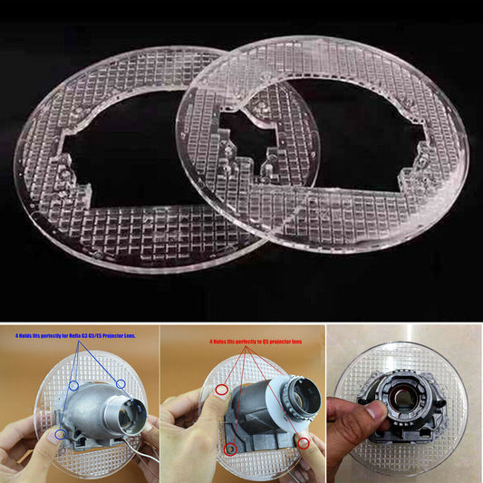 2x Car Headlight Retrofit Mounting Bracket Frame for Q5 G3/G5 E5 Projector Lens