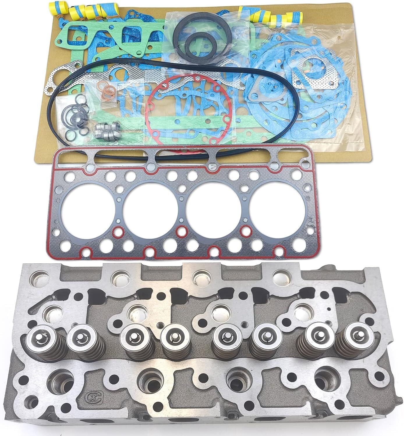Complete Cylinder Head Set Full Gasket Kit V1702 for Bobcat 743 733 Skid Loader