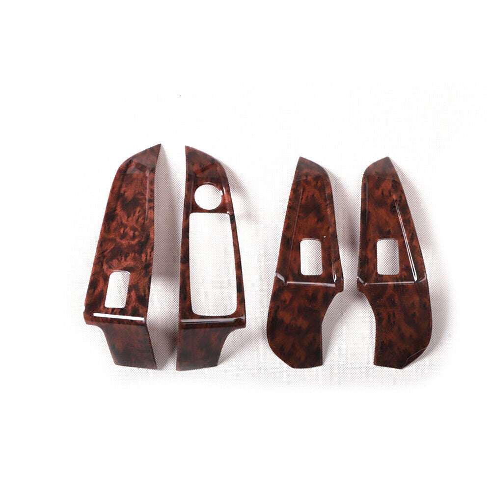 for BMW 3 Series 2019-2023 Wood Grain Inner Window Lift Panel Switch Cover Trim