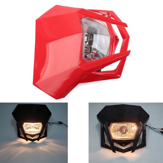 12V Frontscheinwerfer Verkleidung f¨¹r for Kawasaki KLX XR CRF DRZ RMZ for Yamaha Rot