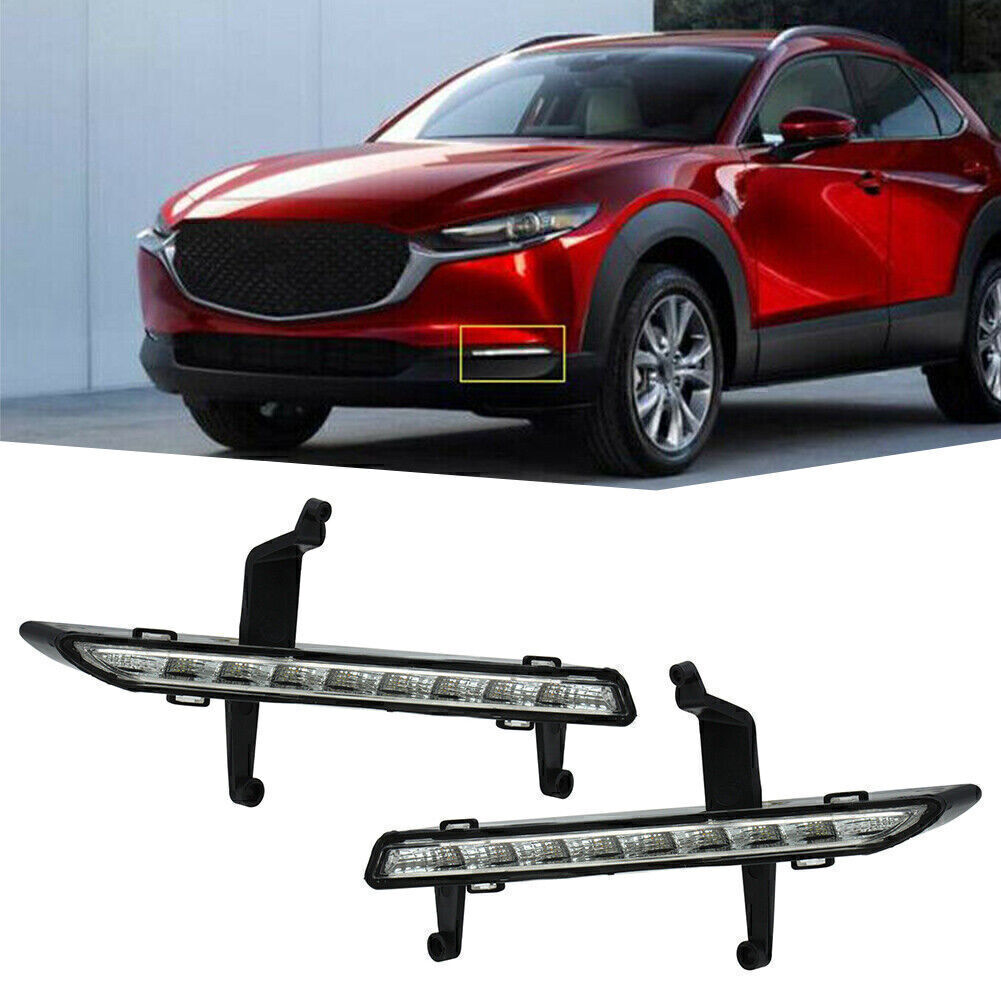 Fit for Mazda CX-30 2020-2023 2pcs LED Daytime Running Lights DRL White Yellow