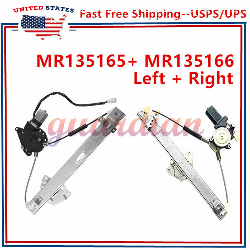 MR135165/66 Front LHRH Power Window Regulator for Mitsubishi Montero 92-00
