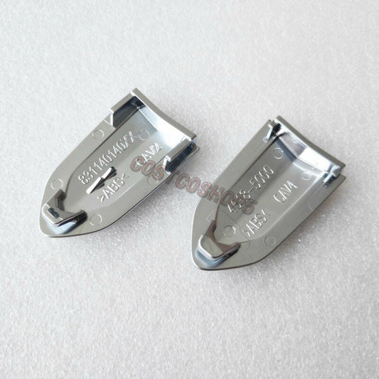 2PCS Door Lock Cylinder Chrome Cover Trim Cap Fit for Cadillac CTS CT6 ATS XTS