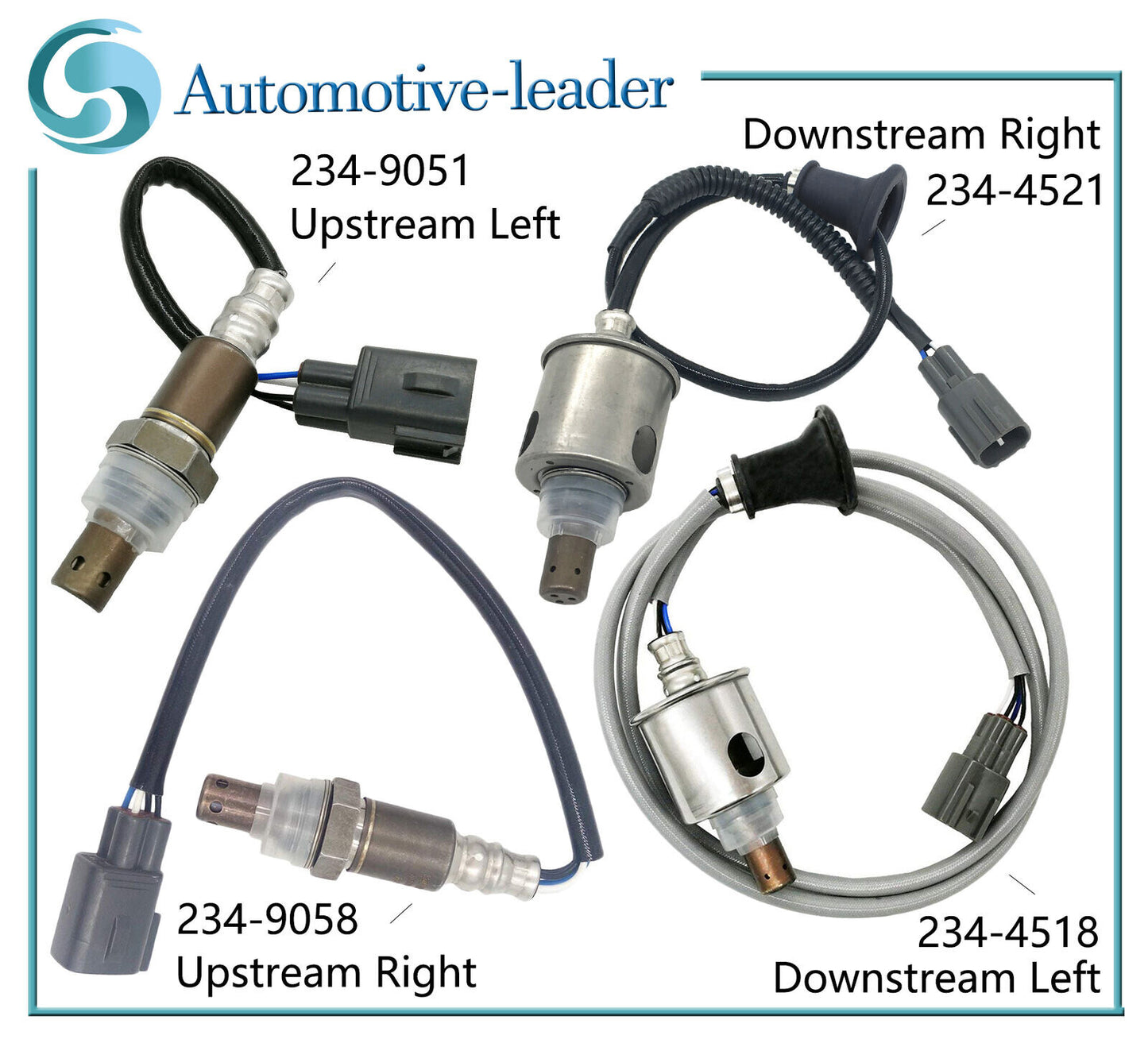 4Pcs UpstreamDownstream Oxygen Lambda Sensor for Lexus IS250 2006-2007 2.5L AWD