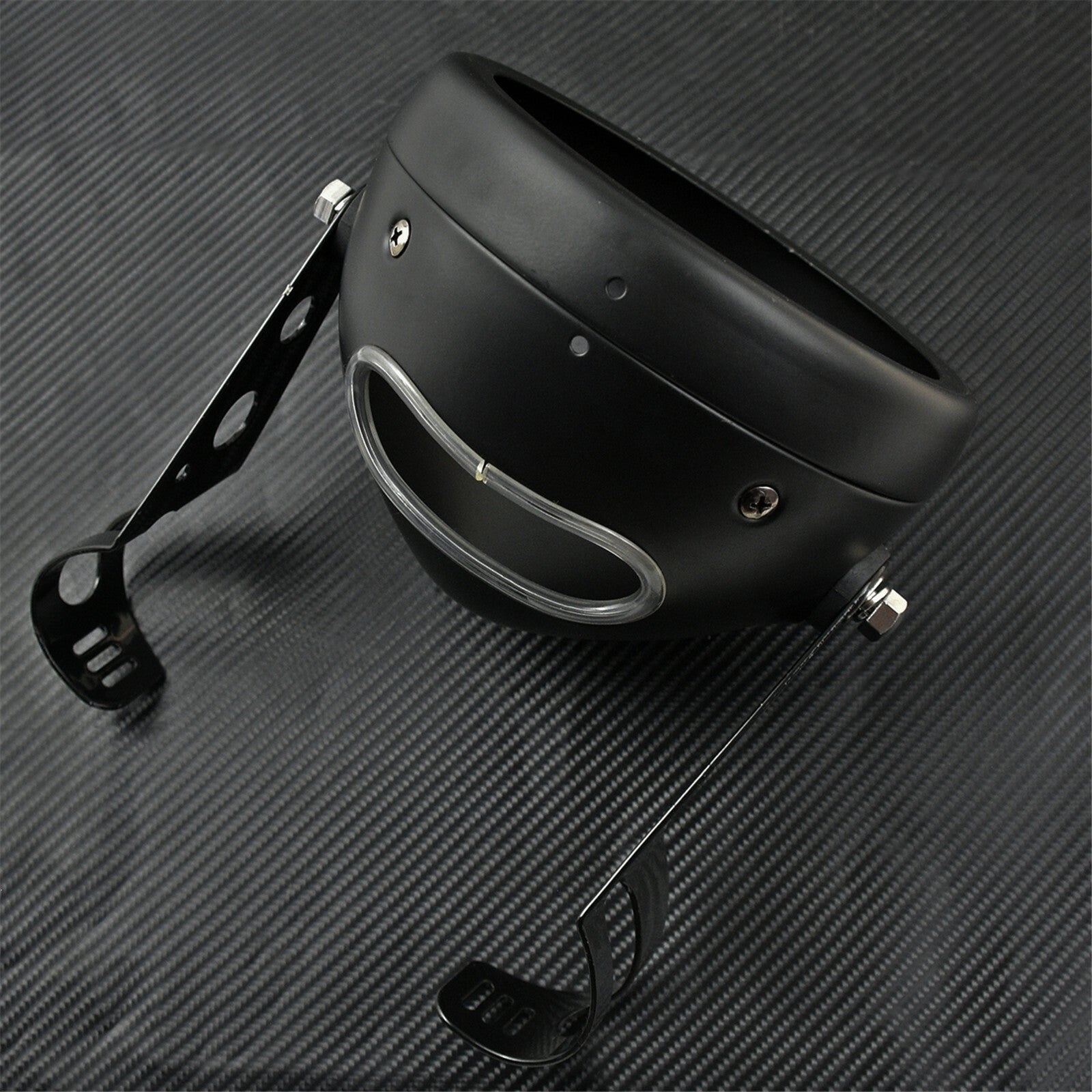 5.75 Front Headlight Lamp Shell Bucket Housing Mount Bracket Fit for Harley