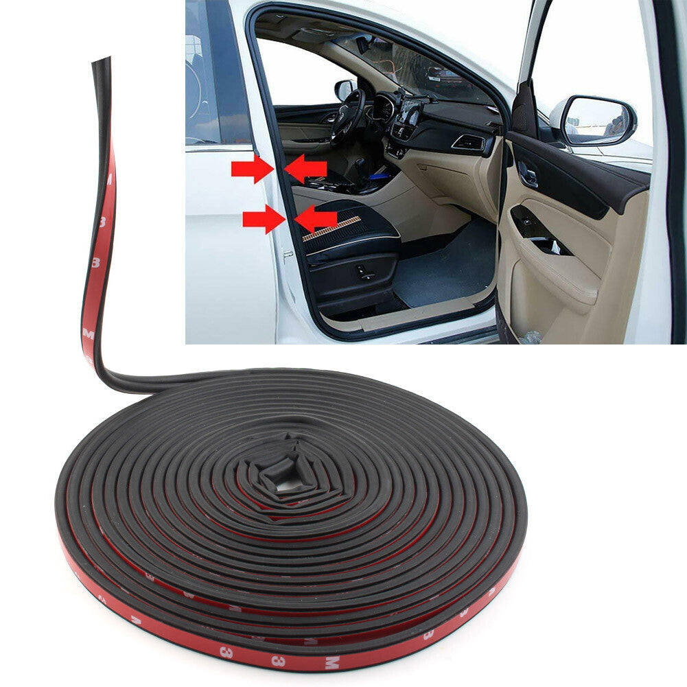 B-Shape Trim 26FT Rubber Strip Universal Car Door Edge Seal Hollow Weather-strip