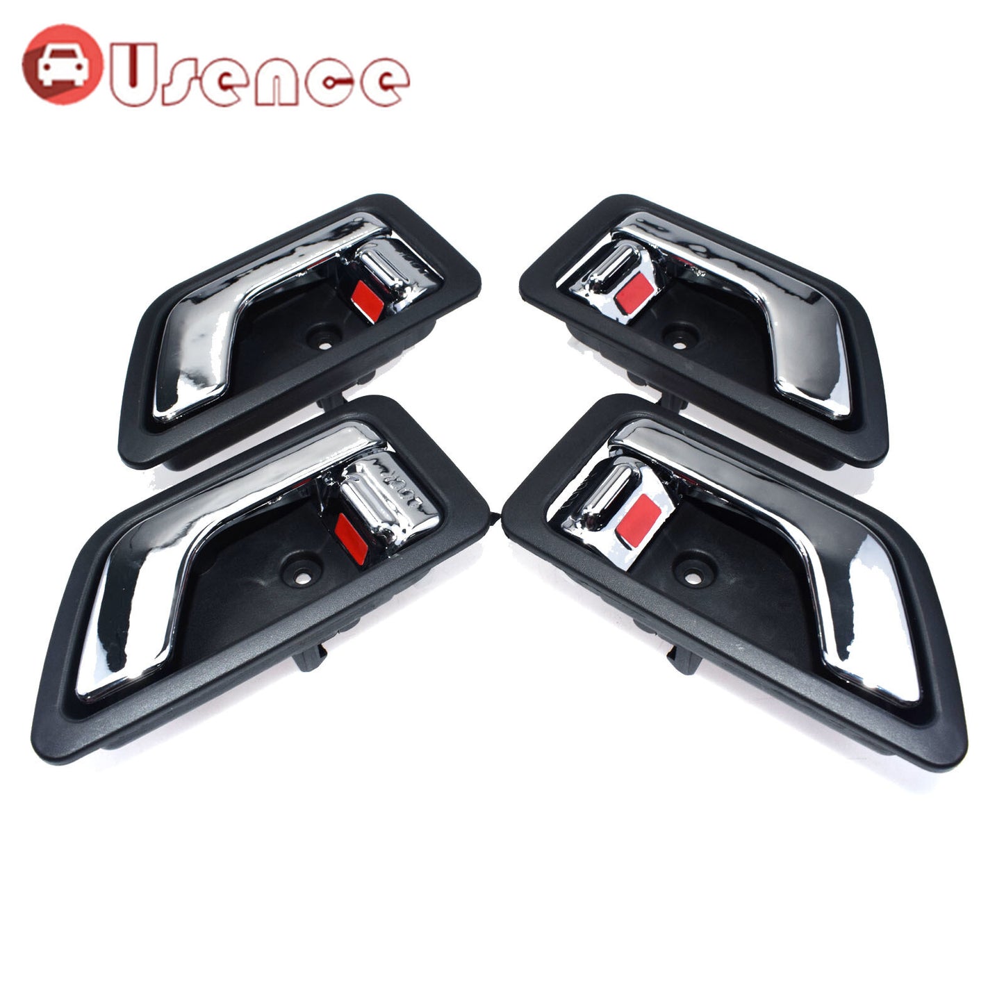 4Pcs Front  Rear Left Right Inside Chrome Door Handle for Hyundai Getz Click