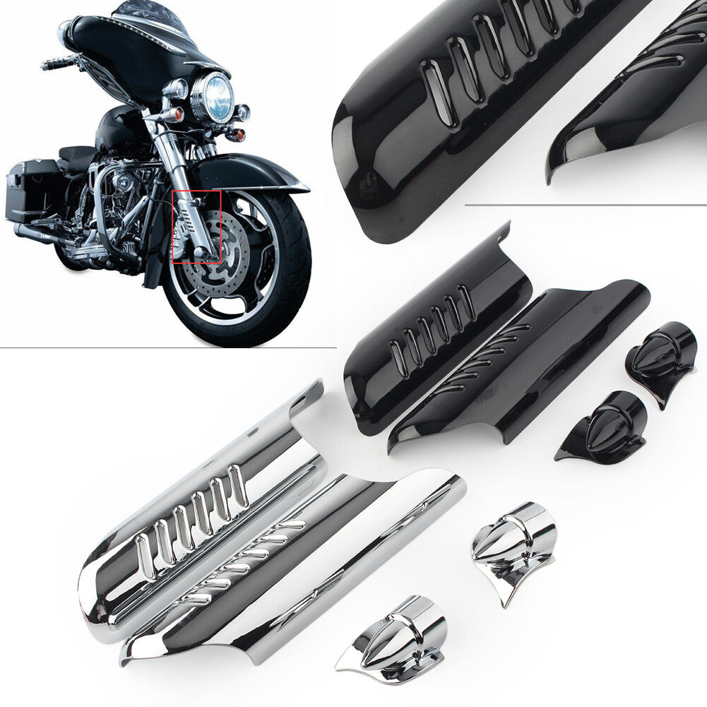 for Harley Touring FLHT 2000-13 02 Chrome Fitk Lower Leg Deflectors Shield Cover